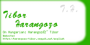 tibor harangozo business card